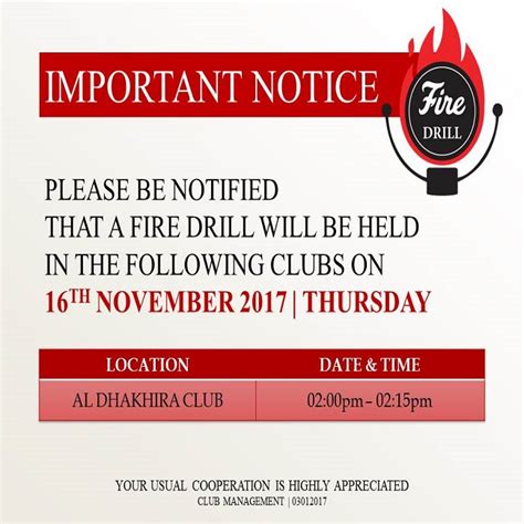 Provision is made in our fire safety log book for this purpose. . Fire drill notice to employees